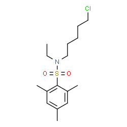ChemSpider 2D Image | N-(5-Chloropentyl)-N-ethyl-2,4,6-trimethylbenzenesulfonamide | C16H26ClNO2S
