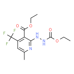 ChemSpider 2D Image | Ethyl 2-[2-(ethoxycarbonyl)hydrazino]-6-methyl-4-(trifluoromethyl)nicotinate | C13H16F3N3O4