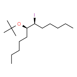ChemSpider 2D Image | (6S,7R)-6-Iodo-7-[(2-methyl-2-propanyl)oxy]dodecane | C16H33IO