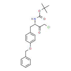 ChemSpider 2D Image | 2-Methyl-2-propanyl {(2S)-1-[4-(benzyloxy)phenyl]-4-chloro-3-oxo-2-butanyl}carbamate | C22H26ClNO4