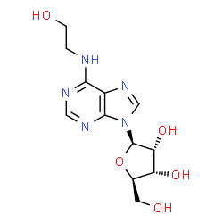 ChemSpider 2D Image | N-(2-Hydroxyethyl)adenosine | C12H17N5O5