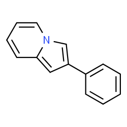 ChemSpider 2D Image | 2-Phenylindolizine | C14H11N