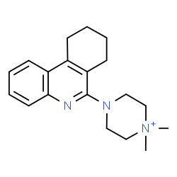 ChemSpider 2D Image | 1,1-Dimethyl-4-(7,8,9,10-tetrahydro-6-phenanthridinyl)piperazin-1-ium | C19H26N3