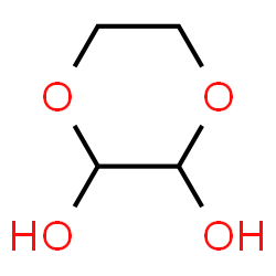 ChemSpider 2D Image | 1,4-Dioxane-2,3-diol | C4H8O4