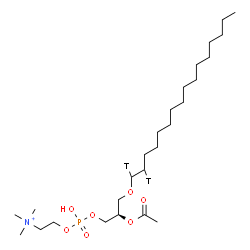 ChemSpider 2D Image | (7R)-7-Acetoxy-4-hydroxy-N,N,N-trimethyl(10,11-~3~H_2_)-3,5,9-trioxa-4-phosphapentacosan-1-aminium 4-oxide | C26H53T2NO7P