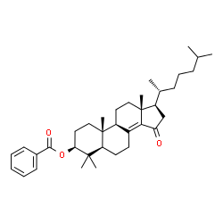 ChemSpider 2D Image | (3beta,5alpha)-4,4-Dimethyl-15-oxocholest-8(14)-en-3-yl benzoate | C36H52O3