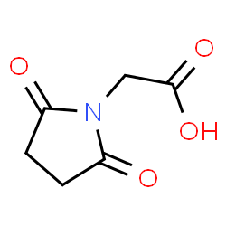 ChemSpider 2D Image | 2,5-Dioxo-1-pyrrolidineacetic acid | C6H7NO4