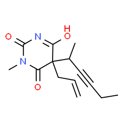 ChemSpider 2D Image | Methohexital | C14H18N2O3