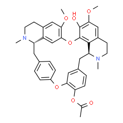 ChemSpider 2D Image | (1beta)-7-Hydroxy-6,6'-dimethoxy-2,2'-dimethylberbaman-12-yl acetate | C38H40N2O7