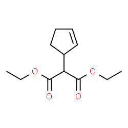 ChemSpider 2D Image | Diethyl 2-cyclopenten-1-ylmalonate | C12H18O4