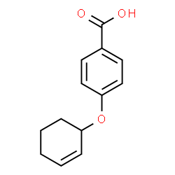 ChemSpider 2D Image | 4-(2-Cyclohexenyloxy)benzoic acid | C13H14O3