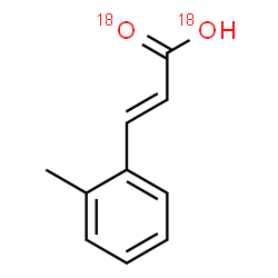 ChemSpider 2D Image | (2E)-3-(2-Methylphenyl)-2-propen(~18~O_2_)oic acid | C10H1018O2