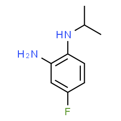 ChemSpider 2D Image | 4-Fluoro-N~1~-isopropyl-1,2-benzenediamine | C9H13FN2