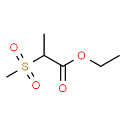 ChemSpider 2D Image | Ethyl 2-(methylsulfonyl)propanoate | C6H12O4S