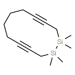 ChemSpider 2D Image | 1,1,2,2-Tetramethyl-1,2-disilacyclododeca-4,10-diyne | C14H24Si2