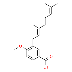 ChemSpider 2D Image | 3-Geranyl-4-methoxybenzoic acid | C18H24O3