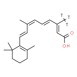 ChemSpider 2D Image | (9cis)-(20,20,20-~3~H_3_)Retinoic acid | C20H25T3O2