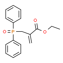 ChemSpider 2D Image | Ethyl 2-[(diphenylphosphoryl)methyl]acrylate | C18H19O3P