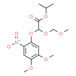 ChemSpider 2D Image | Isopropyl (4,5-dimethoxy-2-nitrophenoxy)(methoxymethoxy)acetate | C15H21NO9