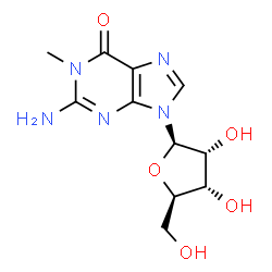 ChemSpider 2D Image | methylguanosine | C11H15N5O5
