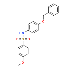 ChemSpider 2D Image | N-[4-(Benzyloxy)phenyl]-4-ethoxybenzenesulfonamide | C21H21NO4S