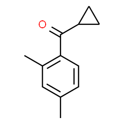 ChemSpider 2D Image | Cyclopropyl 2,4-Dimethylphenyl Ketone | C12H14O