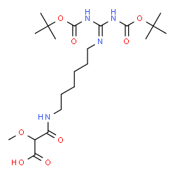ChemSpider 2D Image | 16-Methoxy-2,2-dimethyl-6-({[(2-methyl-2-propanyl)oxy]carbonyl}amino)-4,15-dioxo-3-oxa-5,7,14-triazaheptadec-6-en-17-oic acid | C21H38N4O8