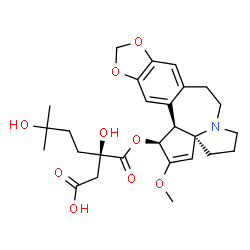 ChemSpider 2D Image | O~3~-[(2R)-2-(Carboxymethyl)-2,5-dihydroxy-5-methylhexanoyl]cephalotaxine | C27H35NO9