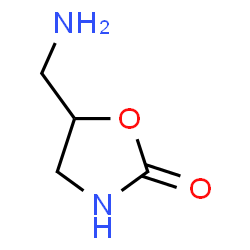 ChemSpider 2D Image | 5-(Aminomethyl)-2-oxazolidinone | C4H8N2O2