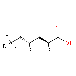ChemSpider 2D Image | (2R,4R)-(2,4,6,6,6-~2~H_5_)Hexanoic acid | C6H7D5O2
