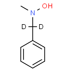 ChemSpider 2D Image | N-Hydroxy-N-methyl-1-phenyl(~2~H_2_)methanamine | C8H9D2NO