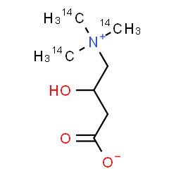 ChemSpider 2D Image | 3-Hydroxy-4-{tris[(~14~C)methyl]ammonio}butanoate | C414C3H15NO3