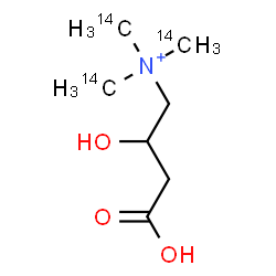 ChemSpider 2D Image | 3-Carboxy-2-hydroxy-N,N,N-tris[(~14~C)methyl]-1-propanaminium | C414C3H16NO3