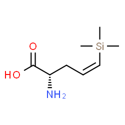 ChemSpider 2D Image | (2S,4Z)-2-Amino-5-(trimethylsilyl)-4-pentenoic acid | C8H17NO2Si