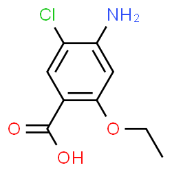 ChemSpider 2D Image | 4-Amino-5-chloro-2-ethoxybenzoic acid | C9H10ClNO3