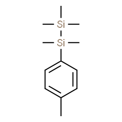 ChemSpider 2D Image | 1,1,1,2,2-Pentamethyl-2-(4-methylphenyl)disilane | C12H22Si2