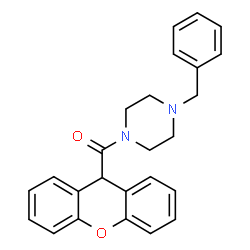 ChemSpider 2D Image | 1-benzyl-4-(9H-xanthene-9-carbonyl)piperazine | C25H24N2O2