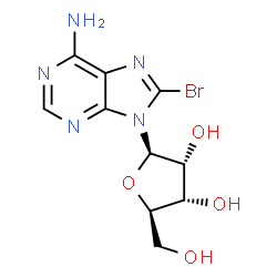 ChemSpider 2D Image | 8-Br-Ado | C10H12BrN5O4