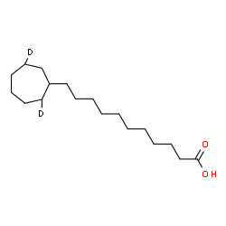 ChemSpider 2D Image | 11-[(2,6-~2~H_2_)Cycloheptyl]undecanoic acid | C18H32D2O2