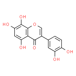 ChemSpider 2D Image | 3-(3,4-Dihydroxyphenyl)-5,7,8-trihydroxy-4H-chromen-4-one | C15H10O7