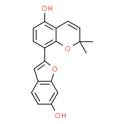 ChemSpider 2D Image | Glabrocoumarone A | C19H16O4