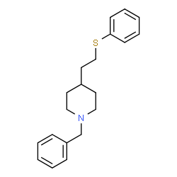 ChemSpider 2D Image | 1-Benzyl-4-[2-(phenylsulfanyl)ethyl]piperidine | C20H25NS