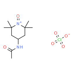 ChemSpider 2D Image | 4-Acetamido-2,2,6,6-tetramethyl-1-oxopiperidinium perchlorate | C11H21ClN2O6