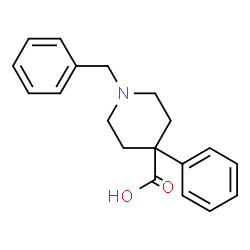 ChemSpider 2D Image | 1-Benzyl-4-phenyl-4-piperidinecarboxylic acid | C19H21NO2