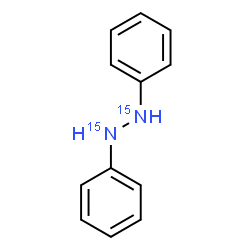 ChemSpider 2D Image | 1,2-Diphenyl(~15~N_2_)hydrazine | C12H1215N2