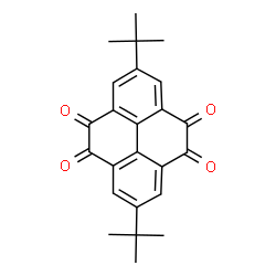 ChemSpider 2D Image | 2,7-Bis(2-methyl-2-propanyl)-4,5,9,10-pyrenetetrone | C24H22O4