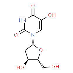 ChemSpider 2D Image | 2'-Deoxy-5-hydroxyuridine | C9H12N2O6