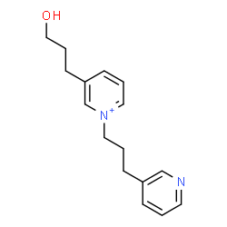 ChemSpider 2D Image | 3-(3-Hydroxypropyl)-1-[3-(3-pyridinyl)propyl]pyridinium | C16H21N2O