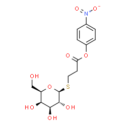 ChemSpider 2D Image | 4-Nitrophenyl 3-(beta-D-galactopyranosylthio)propanoate | C15H19NO9S