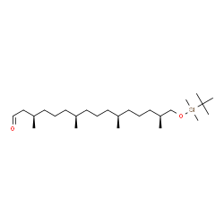 ChemSpider 2D Image | (3R,7R,11S,15S)-16-{[Dimethyl(2-methyl-2-propanyl)silyl]oxy}-3,7,11,15-tetramethylhexadecanal | C26H54O2Si